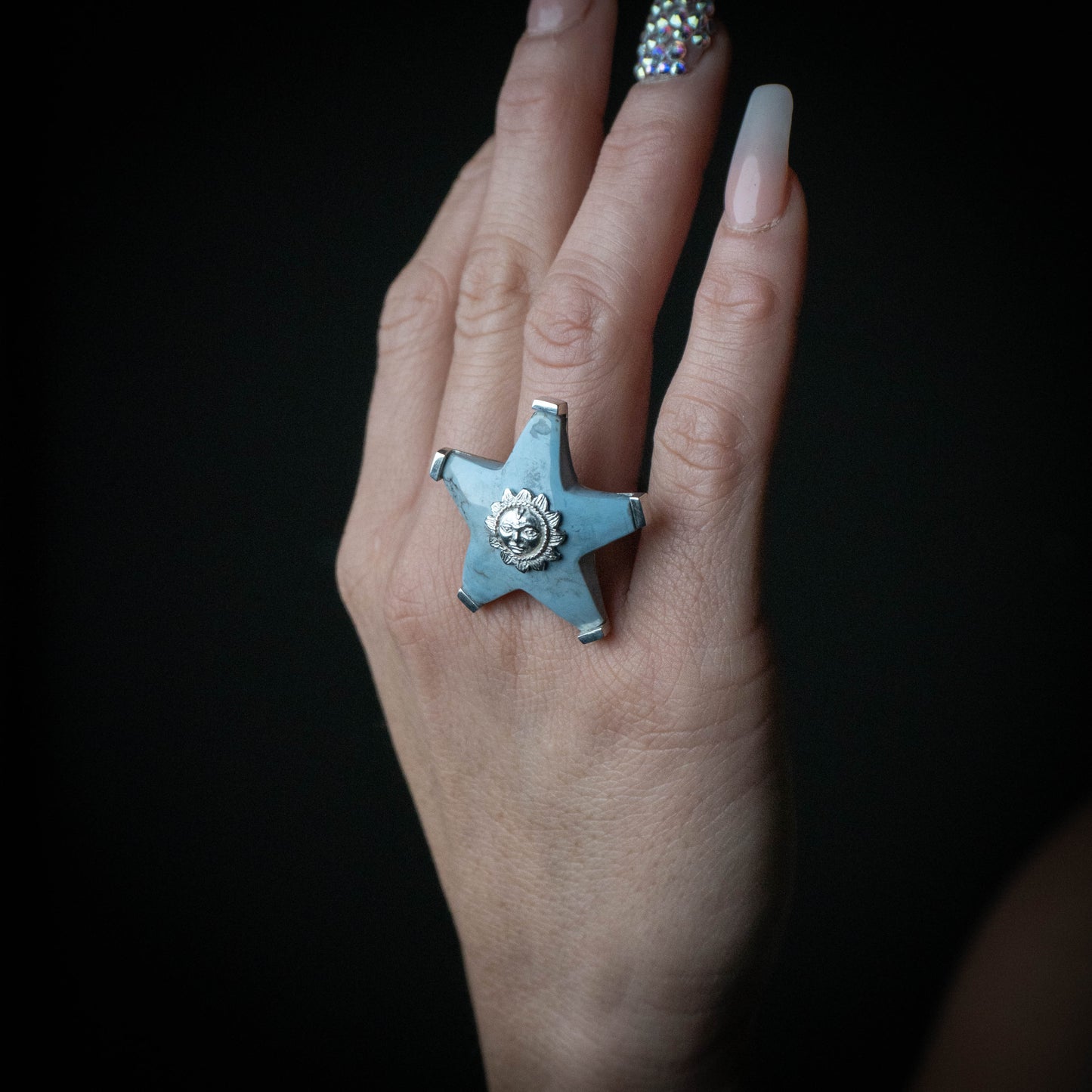 Anillo estrella de sol