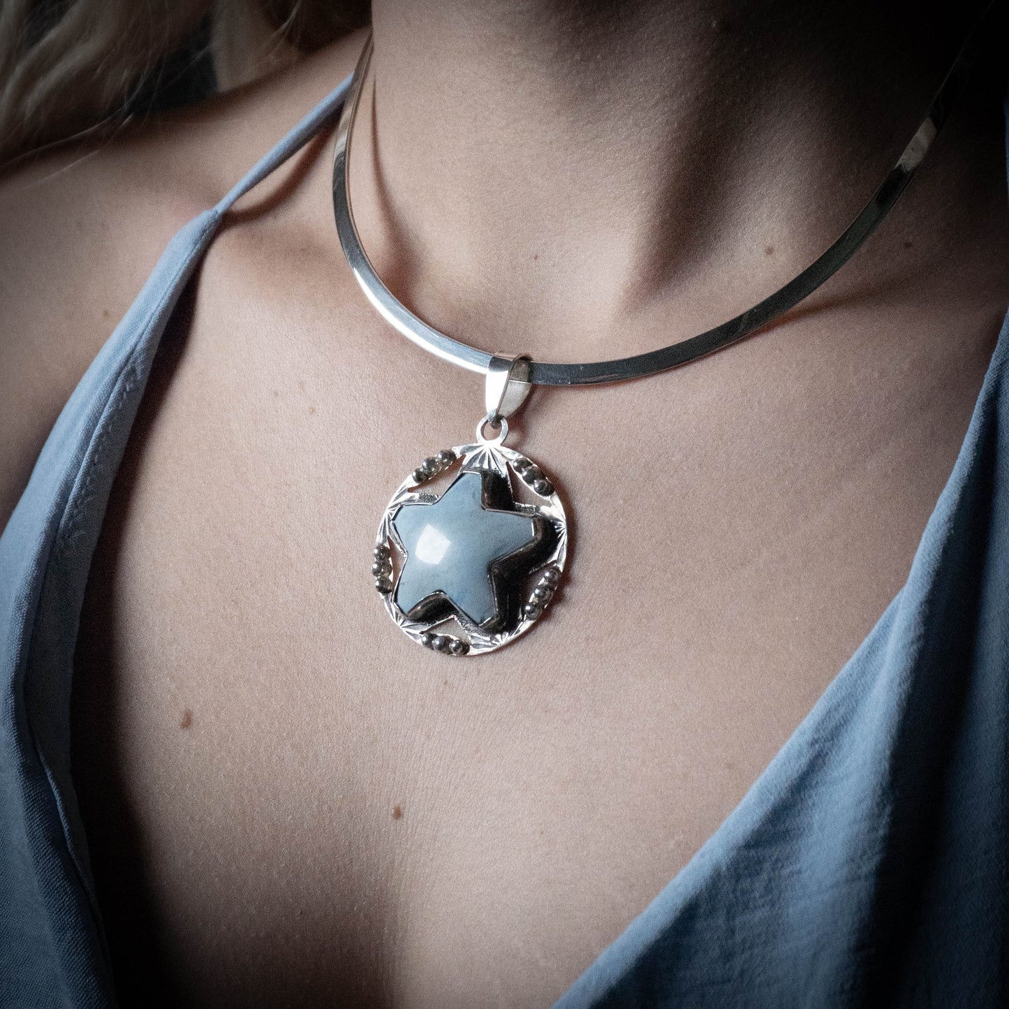 Dije estrella azul